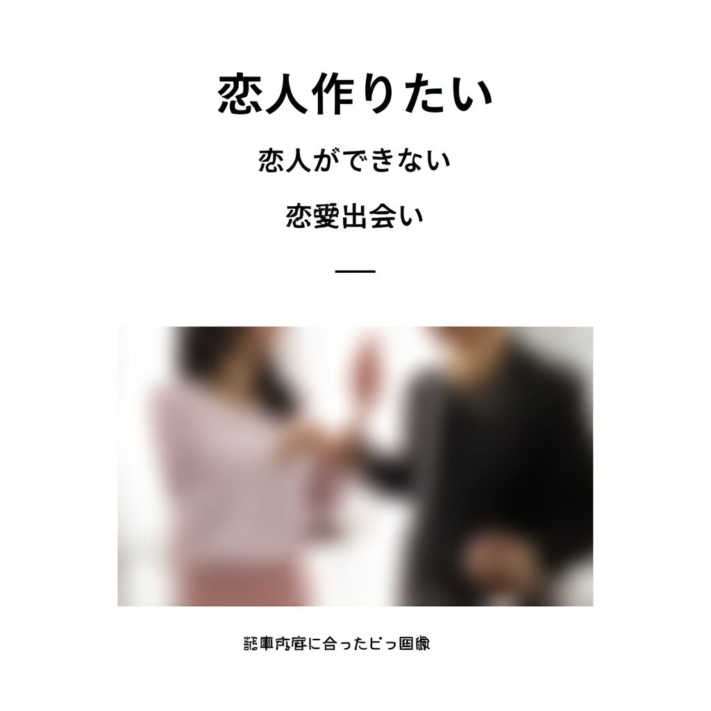恋人作りたいけど上手くいかない理由と解決法【20代・30代女性向け完全ガイド】